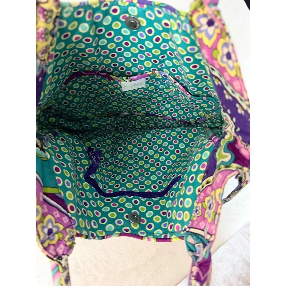 Vera Bradley‎ Purple Paisley Quilted Convertible Shoulder Crossbody Bag